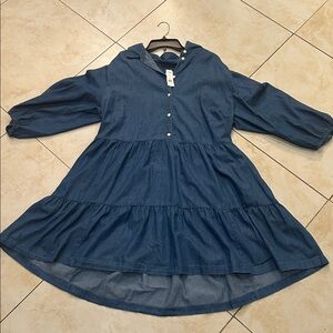 GAP Denim Tiered Dress